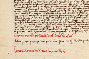 Bernard Gui: Speculi sanctoralis pars II. 
NL CR, sign. X B 15, fol. 133v. Late 14th century
