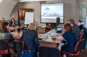 Visit of Colleagues from the National Library of Latvia to the NL CR / Photo: Z. Homolka Fedorová