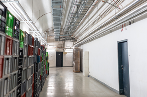 Národní knihovny ČR - technické zázemí  v suterénu / Foto: Z. Homolka Fedorová, NK ČR