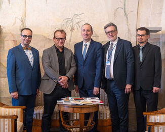 Delegace Ministerstva zahraničních věcí při návštěvě Národní knihovny ČR 19.6.2026 / Foto: Z. Homolka Fedorová, NK ČR