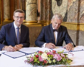 Podpis memoranda o spolupráci na projektu Česká cesta do vesmíru / Foto: Pavel Dvořák