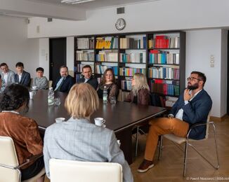 Pracovní návštěva odborné delegace NK ČR v Národní knihovně Polska / P. Morawiec (Biblioteka Narodowa)