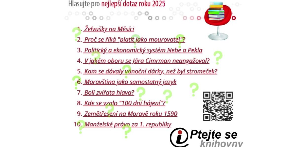 Ptejte se knihovny: Dotaz roku 2025