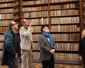 Alberto Manguel v Národní knihovně ČR / Foto: Z. Homolka Fedorová Alberto Manguel v Národní knihovně ČR / Foto: Z. Homolka Fedorová