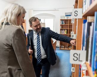 Návštěva z polské Národní knihovny ve Varšavě
