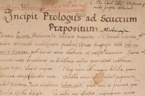 Výřez z tzv. břevnovského rukopisu Kosmovy kroniky z přelomu 16. a 17. století / Zdroj: manuscriptorium.com  