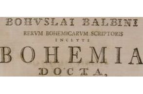 Titulní list Bohuslai Balbini Bohemia docta. Praha, 1777.
