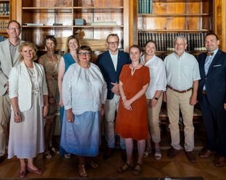 Komise pro posouzení stavu národních kulturních památek při hodnocení Kodexu vyšehradského / Foto: Archiv NK ČR