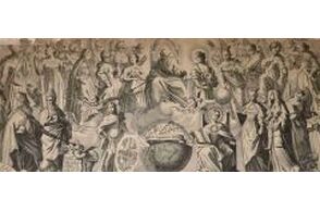 Výřez z grafické teze z roku 1666. NK ČR, sign. Th. 528