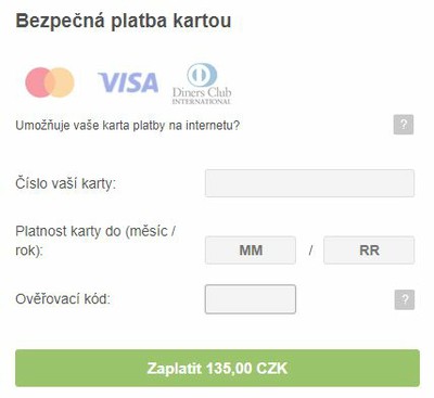 Dluh - potvrzení online platby